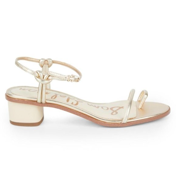 Sam Edelman Shoes - Sam Edelman Isle Metallic Gold Leather Sandals~7